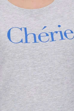 Tops & T-Shirts*AjC 2er Damen T-Shirt Alltags-Shirt kurzärmliges Sommer-Shirt 17977826 Grau/Dunkelblau