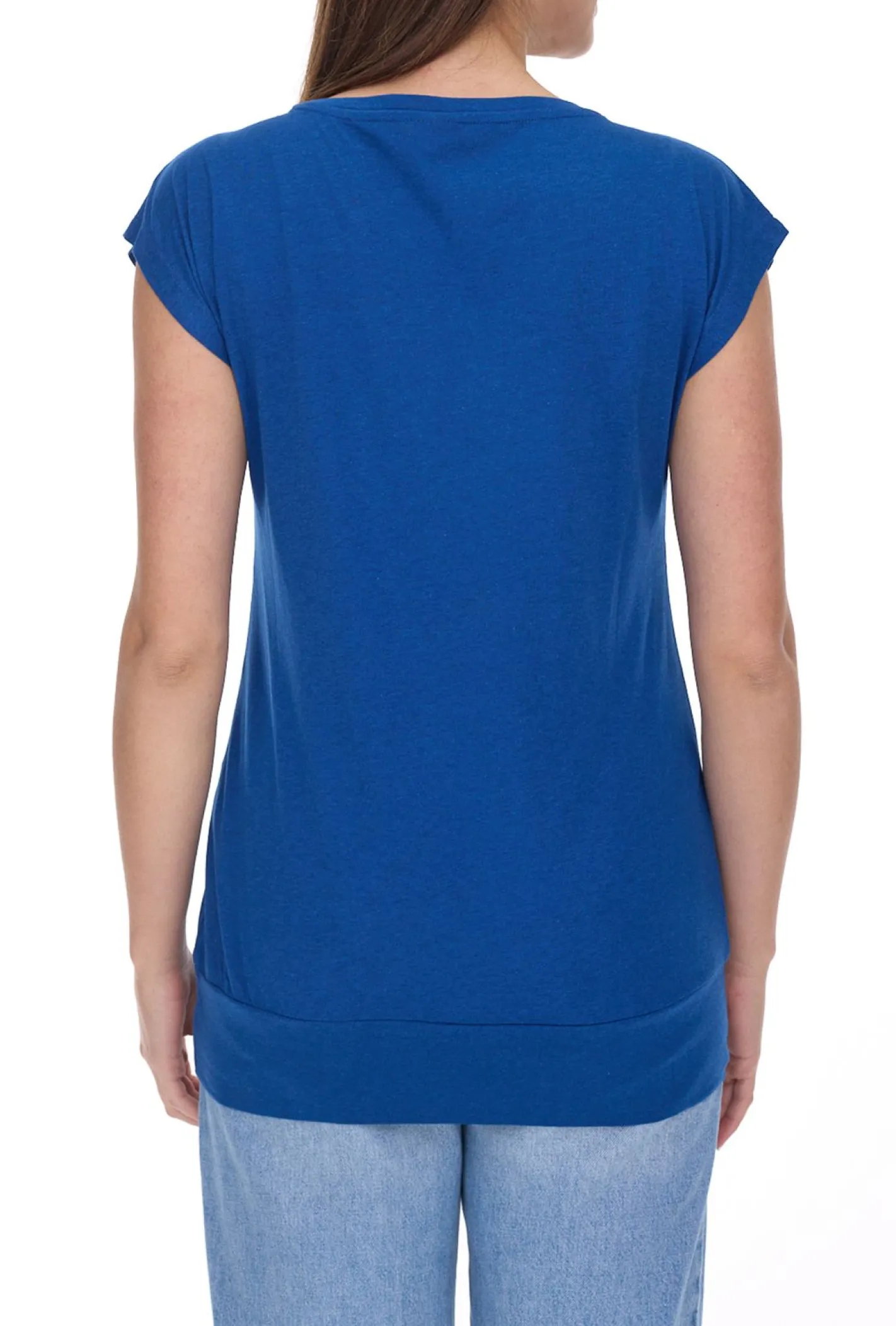 Tops & T-Shirts*AjC 2er Damen T-Shirt Alltags-Shirt kurzärmliges Sommer-Shirt 17977826 Grau/Dunkelblau