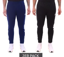 Sportunterbekleidung|Freizeitsport*adidas 2er Pack Entrada 22 Herren Jogginghose Fitness-Hose nachhaltige Präsentations-Hose mit AEROREADY Sport-Hose HC033 oder Schwarz Dunkelblau