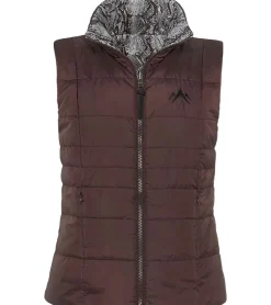 Mäntel & Jacken*ALPENBLITZ 2er Pack Damen Wende-Weste unifarbene und Allover-Print Stepp-Weste 48569704 Braun/Schwarz/Weiß