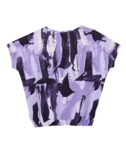 T-Shirts & Tank Tops*Bench. 2er Pack Mädchen Baumwoll-Shirt Kurzarm-Shirt mit Allover-Print 65280936 Lila