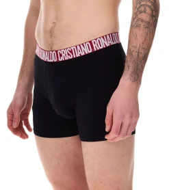 Unterwäsche|Boxershorts*CR7 CRISTIANO RONALDO 8er Pack Basic Trunk Herren Boxershorts atmungsaktive Baumwoll-Unterhose Unterwäsche 300-8109-49 Schwarz/Rot/Grün/Navy/Gold Schwarz/Schriftzug