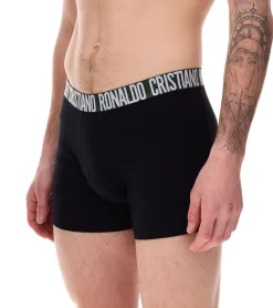 Unterwäsche|Boxershorts*CR7 CRISTIANO RONALDO 8er Pack Basic Trunk Herren Boxershorts atmungsaktive Baumwoll-Unterhose Unterwäsche 300-8109-49 Schwarz/Rot/Grün/Navy/Gold Schwarz/Schriftzug
