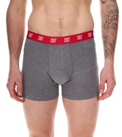 Unterwäsche|Boxershorts*CR7 CRISTIANO RONALDO 5er Pack Basic Trunk Herren Boxershorts atmungsaktive Baumwoll-Unterhose Unterwäsche 300-8125-49-2316 Rot/Grau/Navy/Schwarz