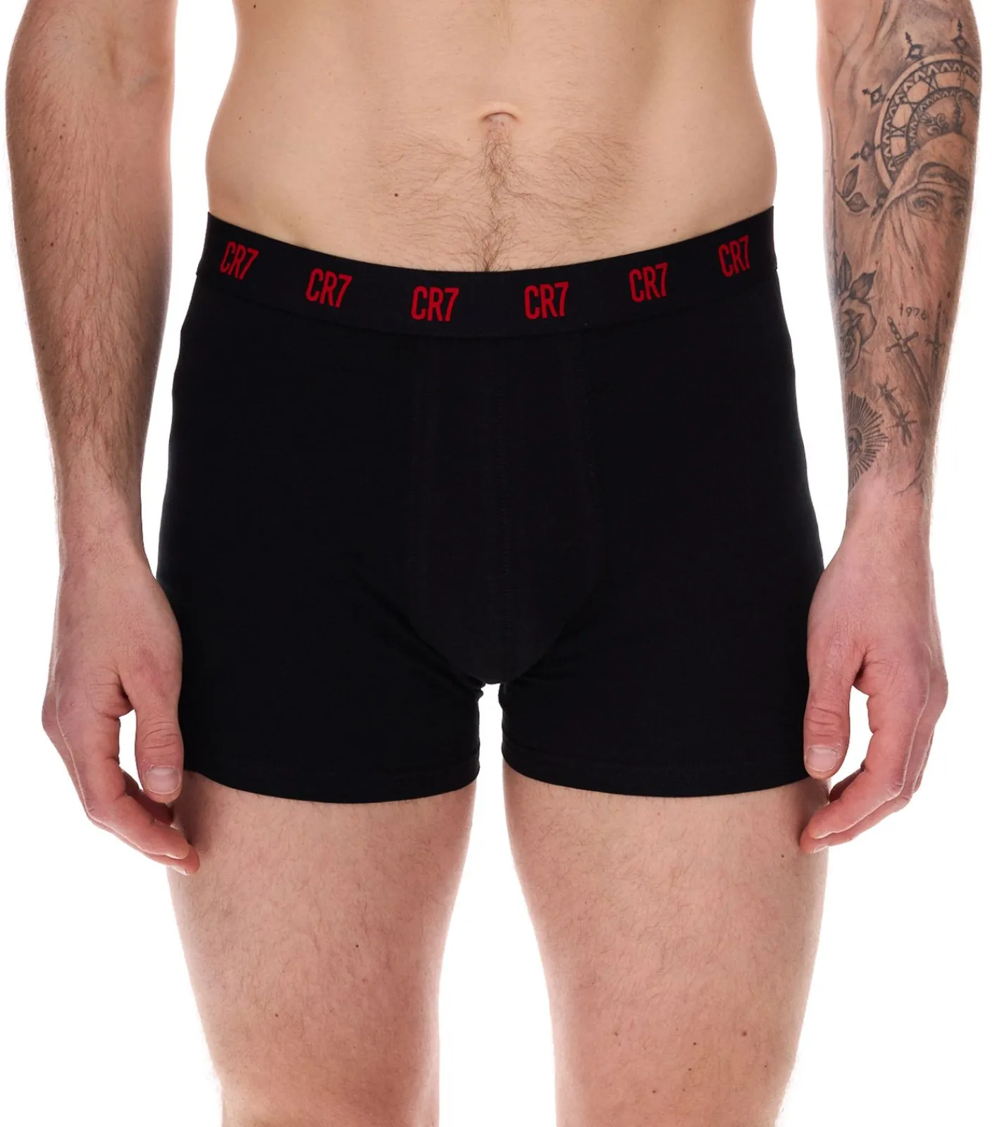 Unterwäsche|Boxershorts*CR7 CRISTIANO RONALDO 10er Pack Basic Trunk Herren Boxershorts atmungsaktive Baumwoll-Unterhose Unterwäsche 300-8125-49 Rot/Grau/Navy/Schwarz/Bunt/Gold