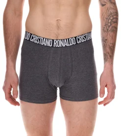 Unterwäsche|Boxershorts*CR7 CRISTIANO RONALDO 5er Pack Basic Trunk Herren Boxershorts atmungsaktive Baumwoll-Unterhose Unterwäsche 300-8125-49-2312 Grau/Anthrazit/Schwarz