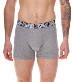 Unterwäsche|Boxershorts*CR7 CRISTIANO RONALDO 5er Pack Basic Trunk Herren Boxershorts atmungsaktive Baumwoll-Unterhose Unterwäsche 300-8125-49-2312 Grau/Anthrazit/Schwarz