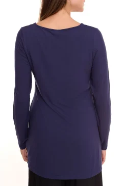 Sweater & Pullover*FLASHLIGHTS 2er Pack Damen Tunika Langarm-Shirt Sommer-Shirt 93606524 Dunkelblau/Beige