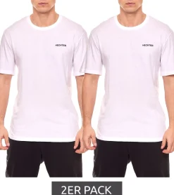 T-Shirts & Tank Tops*HECHTER STUDIO 2er Pack Herren Rundhals-Shirt Baumwoll T-Shirt NI58100 700 oder Schwarz Weiß