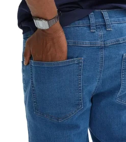 Shorts & Bermudas*O46bpx 2er Pack Herren Jeans-Shorts kurze Denim-Hose im 5-Pocket Style Long-Shorts 933857 Blau/Dunkelblau