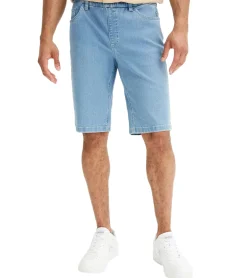 Große Größen|Shorts & Bermudas*O46bpx 2er Pack Herren Shorts kurze Denim-Hose im 5-Pocket Style Jeans-Hose Regular-Fit 941019 Blau/Dunkelblau