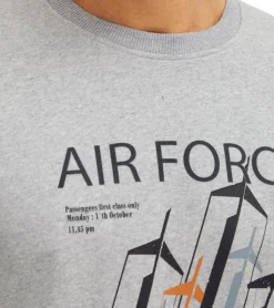 Pullover & Sweater*INDICODE 2er Pack IDForz Herren Baumwoll-Pullover Rundhals-Sweater mit großem Frontprint 55582MM , Grau oder Blau Schwarz