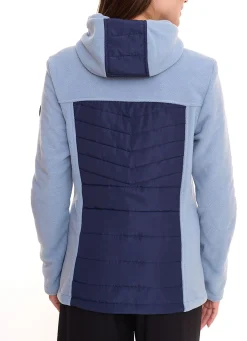 Mäntel & Jacken*KangaROOS 2er Pack Damen Fleece-Jacke Steppjacke mit Kapuze im Sparpack Übergangs-Jacke 19061321 Blau