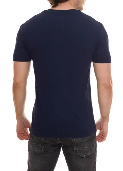 T-Shirts & Tank Tops*Kappa 8er Pack Herren Baumwoll-Shirt Rundhals-Shirt mit großem Logo-Patch Kurzarm-Shirt Blau, Schwarz oder Weiß