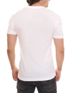 T-Shirts & Tank Tops*Kappa 8er Pack Herren Baumwoll-Shirt Rundhals-Shirt mit kleinem Logo-Patch Sparpack Kurzarm-Shirt 711169 A1C Weiß