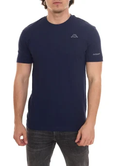 T-Shirts & Tank Tops*Kappa 15er Pack Herren Baumwoll-Shirt Sparpack Rundhals-Shirt mit kleinem Logo-Patch Kurzarm-Shirt 711169 , Blau oder Schwarz Weiß