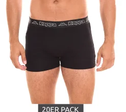 Unterwäsche|Unterwäsche & Socken*Kappa 20er Pack Herren Boxershorts stylische Unterhosen Sparpack 351K1JW AEB Schwarz/Weiß