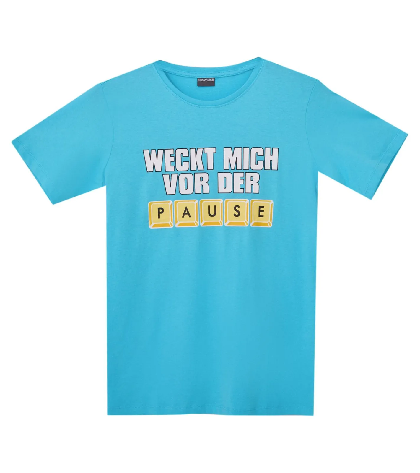 T-Shirts & Tank Tops*KIDSWORLD 2er Pack Kinder T-Shirt für Jungen mit Front-Print Sommer-Shirt 67073238 Blau