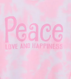 Kleider & Röcke*KIDSWORLD 2er Pack Mädchen Pullover-Kleid mit Allover-Batik-Print Sweat-Kleid 55037912 Rosa/Weiß