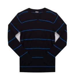 Pullover & Sweater*KIDSWORLD 2er Pack Pullover weicher Kinder Strick-Pulli mit Streifen im Sparpack 24014735 Schwarz/Blau