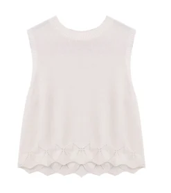 T-Shirts & Tank Tops*O46bpx 2er Pack Kinder schlichtes Mädchen Sommer-Top Baumwoll-Shirt Strick-Top Rundhals-Shirt 915913 Weiß