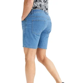 Große Größen|Shorts & Bermudas*O46bpx 2er Pack leichte Herren Jeans-Shorts Loose-Fit Denim-Bermuda mit Bequembund kurze Hose 921969 Hell-Blau