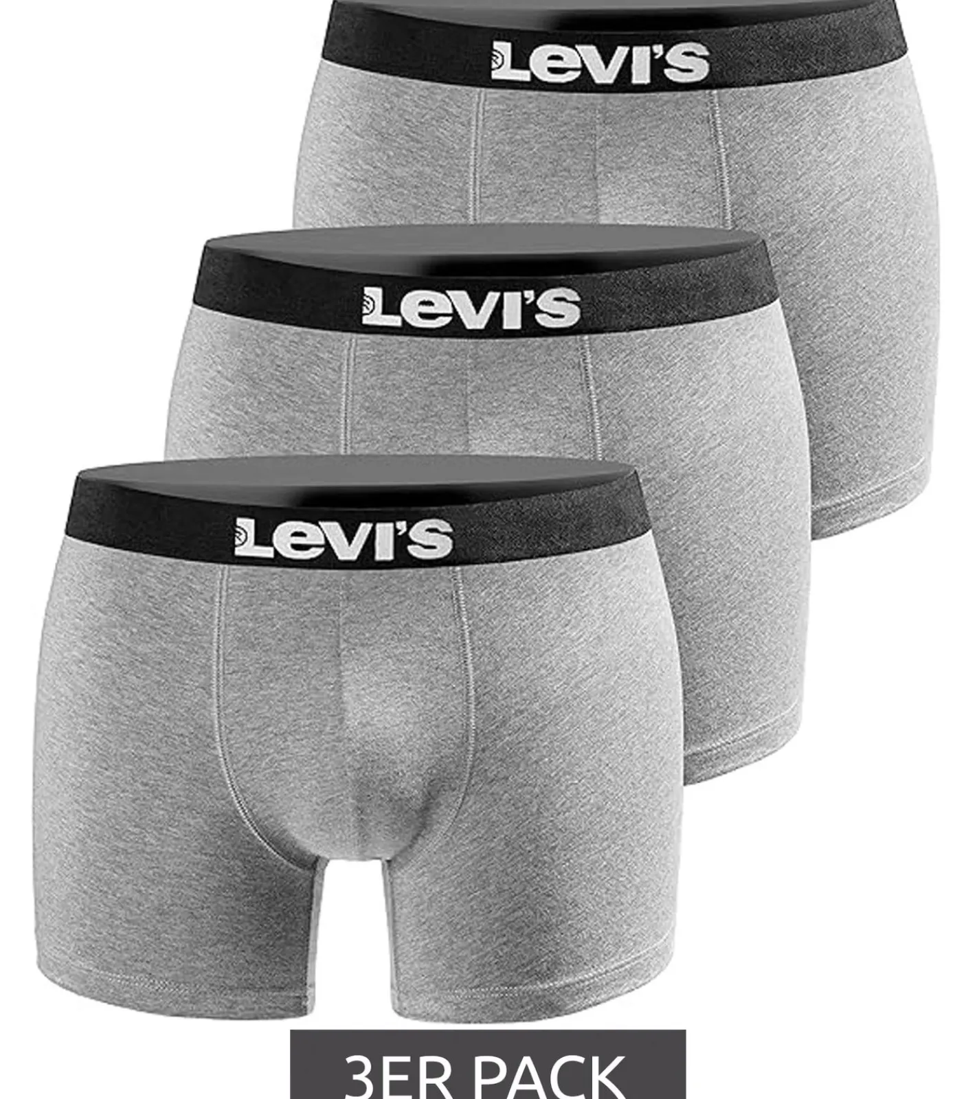 Unterwäsche|Boxershorts*LEVI´S 3er Pack Boxer Print Limited Edition Herren Boxershorts Unterhosen Unterwäsche 701225389 003 Grau