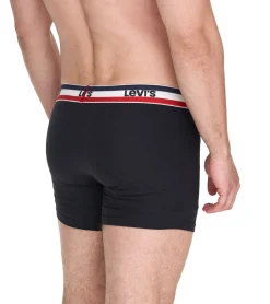 Unterwäsche|Boxershorts*LEVI´S 5er Pack LEVI`S Herren Boxershorts Baumwoll-Unterwäsche mit farblichen Akzenten am Bund 701224335 Schwarz/Grau