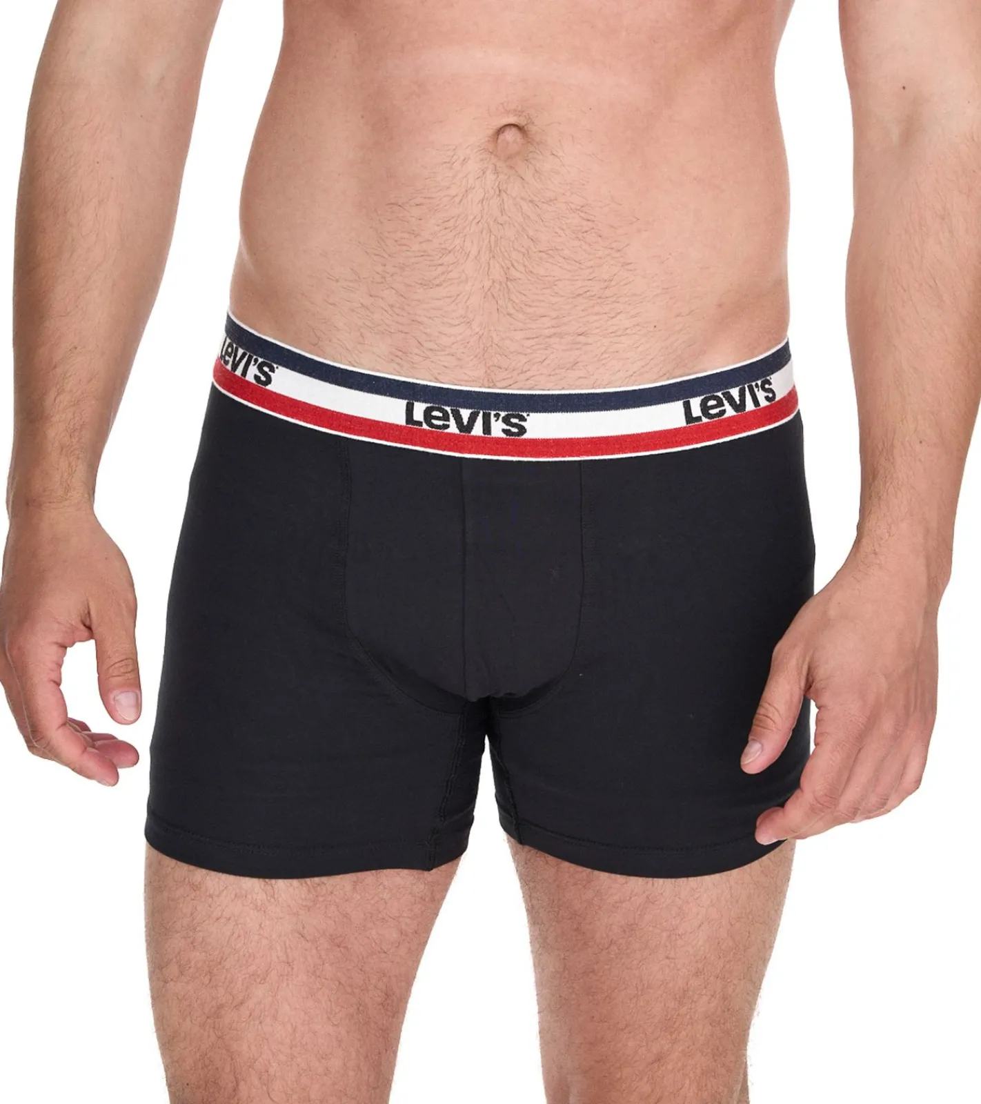 Unterwäsche|Boxershorts*LEVI´S 5er Pack LEVI`S Herren Boxershorts Baumwoll-Unterwäsche mit farblichen Akzenten am Bund 701224335 Schwarz/Grau/Blau
