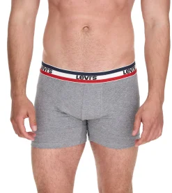 Unterwäsche|Boxershorts*LEVI´S 5er Pack LEVI`S Herren Boxershorts Baumwoll-Unterwäsche mit farblichen Akzenten am Bund 701224335 Schwarz/Grau/Blau