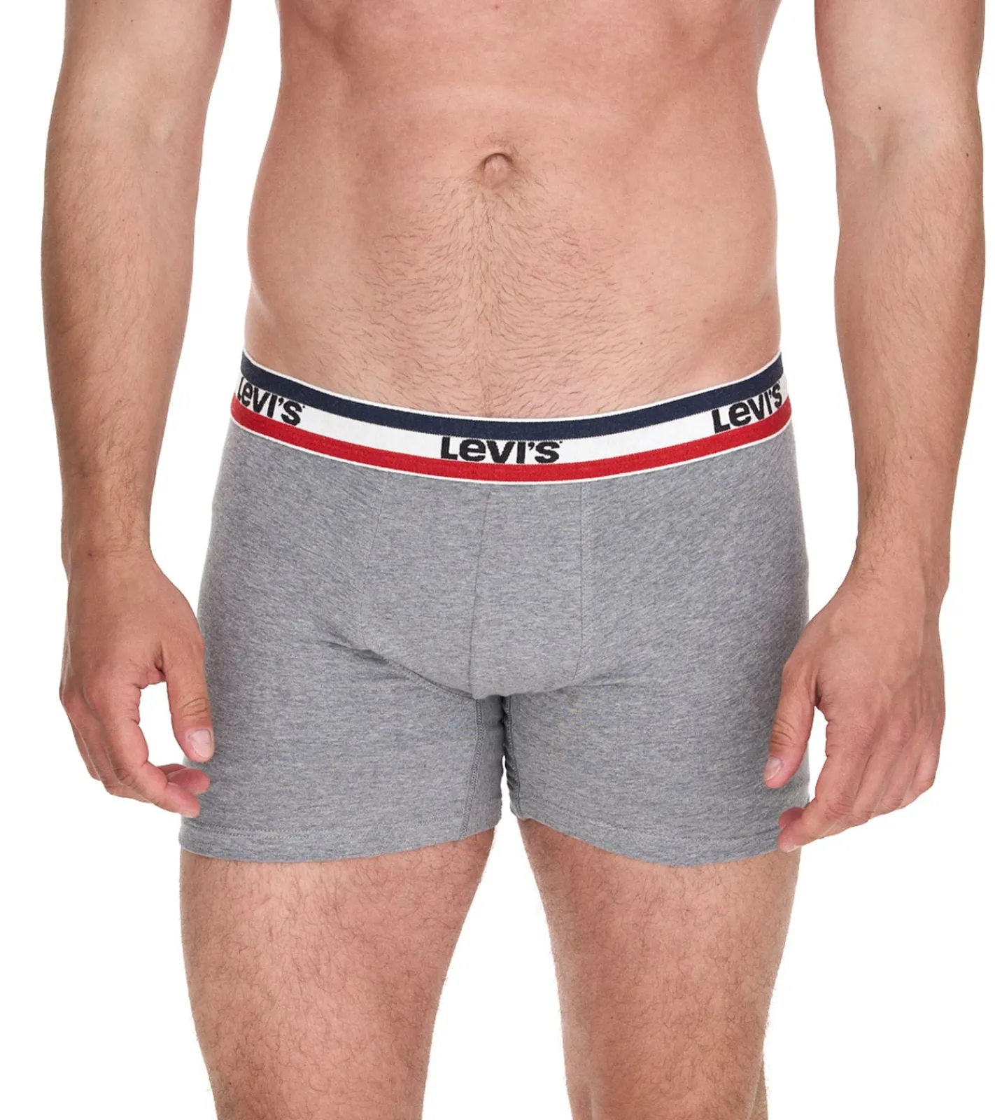 Unterwäsche|Boxershorts*LEVI´S 5er Pack LEVI`S Herren Boxershorts Baumwoll-Unterwäsche mit farblichen Akzenten am Bund 701224335 Schwarz/Grau/Blau