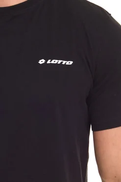 T-Shirts & Tank Tops*LOTTO 3er Pack Herren Basic T-Shirt aus Baumwolle Rundhals-Shirt 8792486 , Schwarz oder Mix Weiß