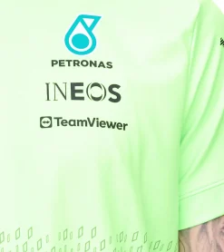 T-Shirts & Tank Tops*Mercedes-Benz 2er Pack AMG Petronas F1 Herren T-Shirt mit Sponsoren-Logos Kurzarm-Shirt 701223440 001 Neon-Grün