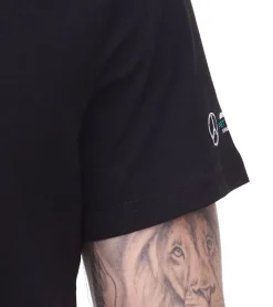 T-Shirts & Tank Tops*Mercedes-Benz 3er Pack AMG Petronas F1 MAPF1 FW Blank Herren Basic T-Shirt mit kleinem Print am Arm Baumwoll-Shirt 701219057 001 Schwarz