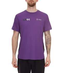 T-Shirts & Tank Tops*Mercedes-Benz 2er Pack AMG Petronas F1 MAPF1 FW George Russell Herren Basic T-Shirt mit LH44-Print Alltags-Shirt 701222303 001 Lila