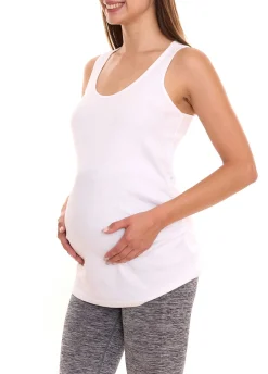 Tops & T-Shirts*neun 9 monate 2er Pack Damen Sommer-Top schlichtes Schwangerschafts-Shirt Umstandsmode 65642053 Weiß