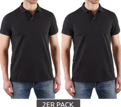 Hemden & Poloshirts*NORTHERN COUNTRY 2er Pack Herren Polo-Shirt mit Stifthalter Baumwoll-Shirt Arbeits-Shirt 00010613 oder Schwarz Grün