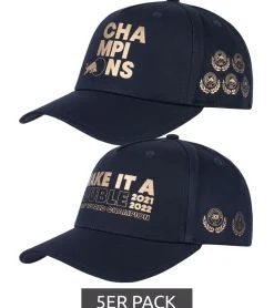 Caps & Mützen*Oracle Red Bull Racing 5er Pack x Verstappen FW 2022 Champions Meisterschafts-Cap "" oder "Champions" Navy Make it a double