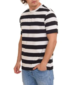 T-Shirts & Tank Tops*OTTO 3er Pack products Herren gestreiftes T-Shirt nachhaltiges Sommer-Shirt aus Bio-Baumwolle 73316559 Grau/Schwarz