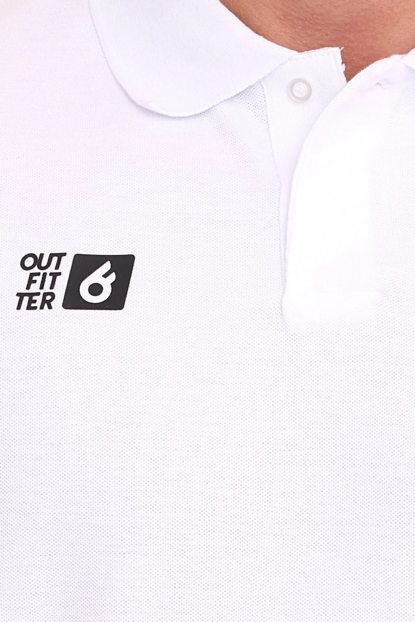 Hemden & Poloshirts*Outfitter 2er Pack OCEAN FABRICS Herren Polo-Hemd angenehmes Sommer-Shirt 1049-OTW-10 Weiß