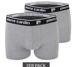 Unterwäsche|Boxershorts*Pierre Cardin 2er Pack Herren Baumwoll-Boxershorts Unterwäsche R808 6500 Grau