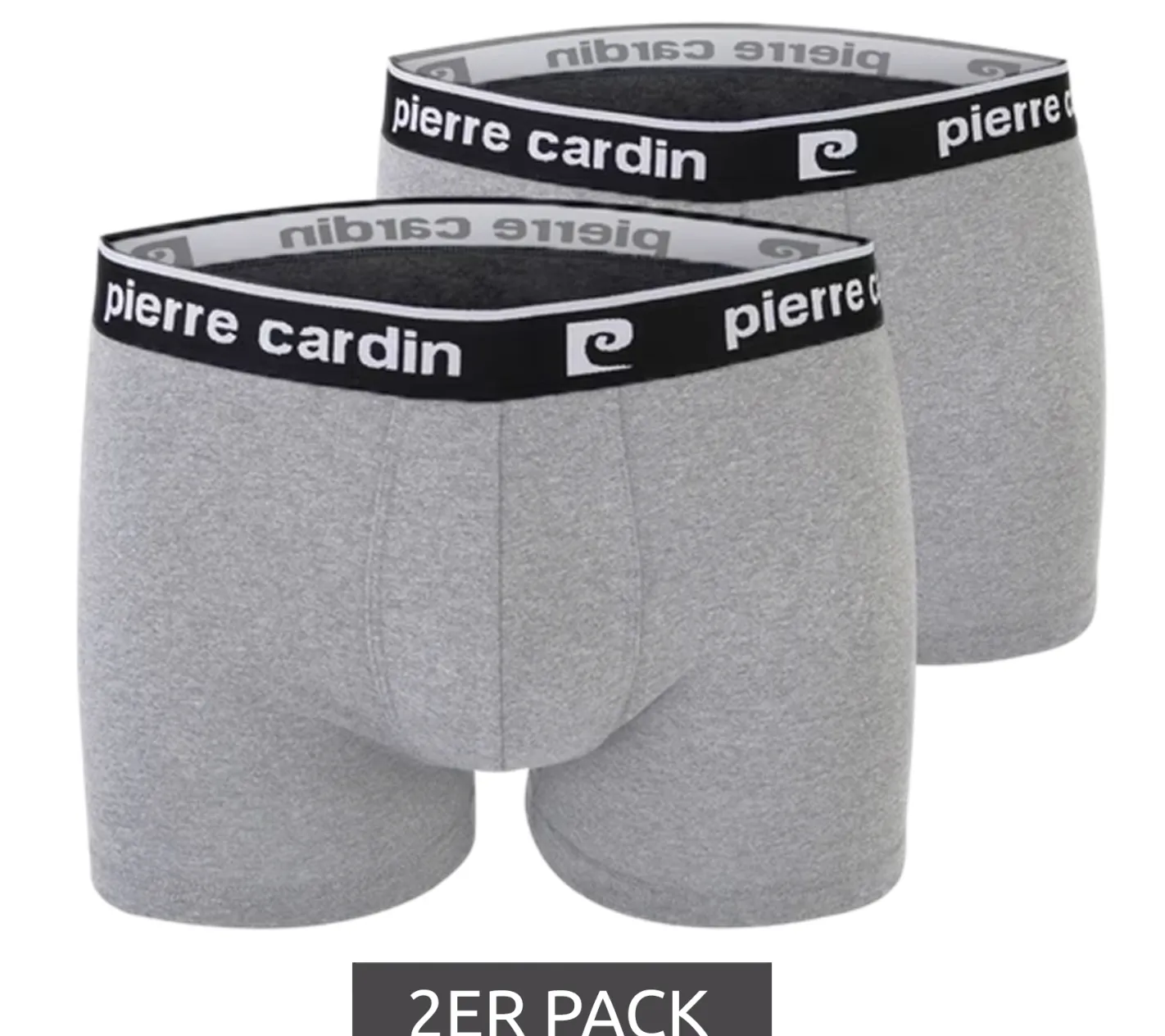 Unterwäsche|Boxershorts*Pierre Cardin 2er Pack Herren Baumwoll-Boxershorts Unterwäsche R808 6500 Grau