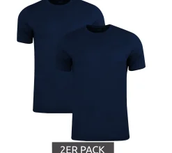 T-Shirts & Tank Tops*PUMA 2er Pack Base Kinder Sport-Shirt für Jungen & Mädchen nachhaltiges Baumwoll T-Shirt mit Logo 678577 02 Dunkelblau