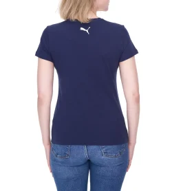 Tops & T-Shirts*PUMA 3er Pack Damen Baumwoll-Shirt T-Shirts Rundhals-Shirt Basic-Shirt 780027 05 Navy