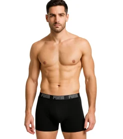 Unterwäsche|Boxershorts*PUMA 6er Pack Everyday Basic Boxer Herren Boxer-Shorts Baumwoll-Unterhose 521015001 Blau oder Schwarz/Grau
