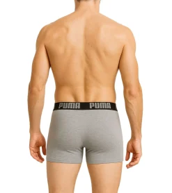 Unterwäsche|Boxershorts*PUMA 6er Pack Everyday Basic Boxer Herren Boxer-Shorts Baumwoll-Unterhose 521015001 Blau oder Schwarz/Grau