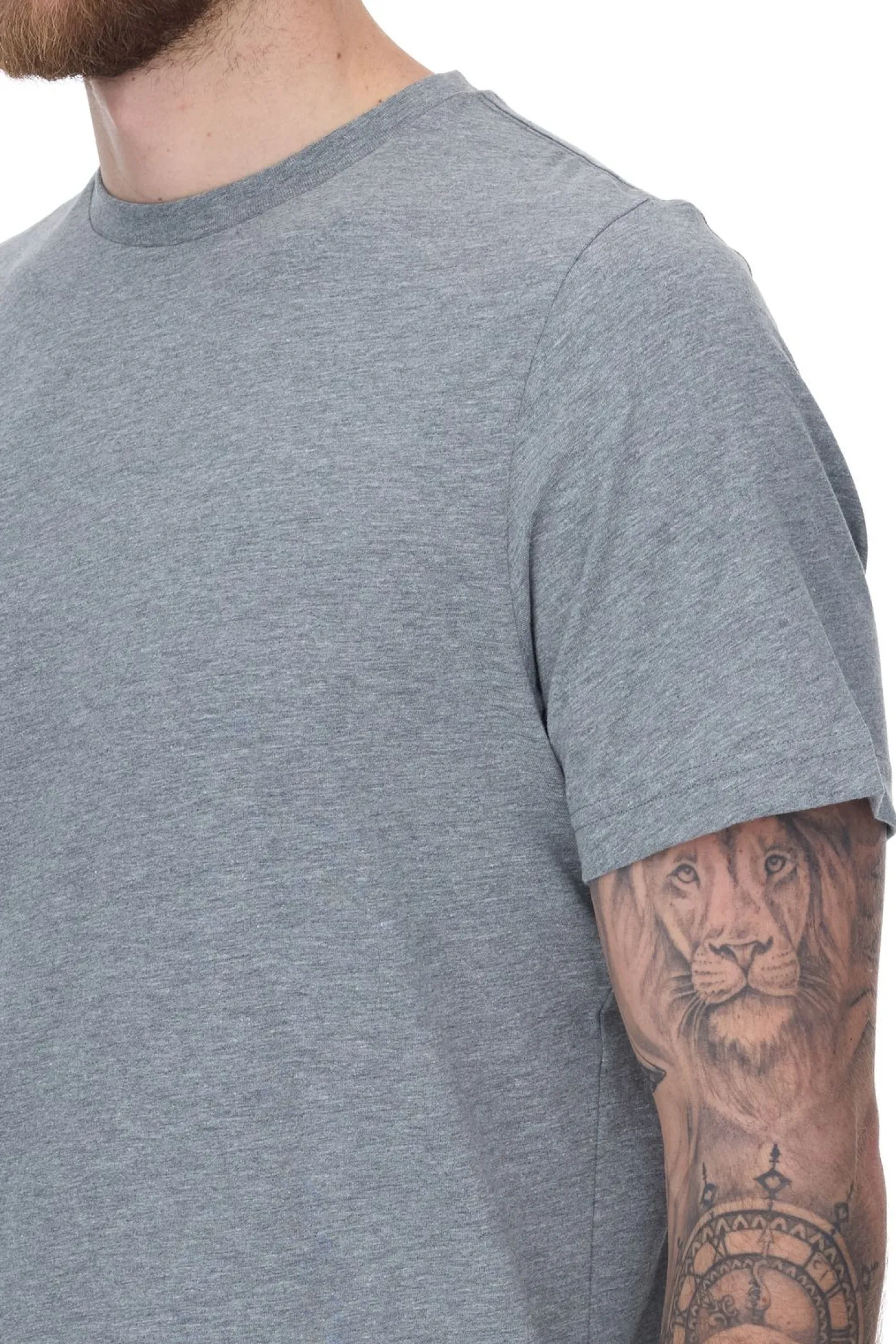 T-Shirts & Tank Tops*PUMA 6er Pack Herren T-Shirts Baumwoll-Shirt Rundhals-Shirts Basic-Shirt 683509 01 Grau