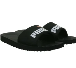 Zehentrenner & Sandalen|Sandalen & Zehentrenner*PUMA 2er Pack Purecat Bade-Latschen für Damen und Herren Sommer-Schlappen mit EVA-Sohle 360262 Schwarz, Weiß oder Rosa