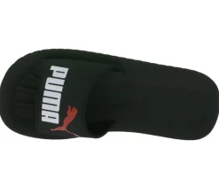 Zehentrenner & Sandalen|Sandalen & Zehentrenner*PUMA 2er Pack Purecat Bade-Latschen für Damen und Herren Sommer-Schlappen mit EVA-Sohle 360262 Schwarz, Weiß oder Rosa