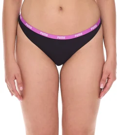 Unterwäsche*PUMA 9er Pack String-Tanga Damen Slips Unterwäsche-Set Baumwoll-Slips 701224757 001 Schwarz